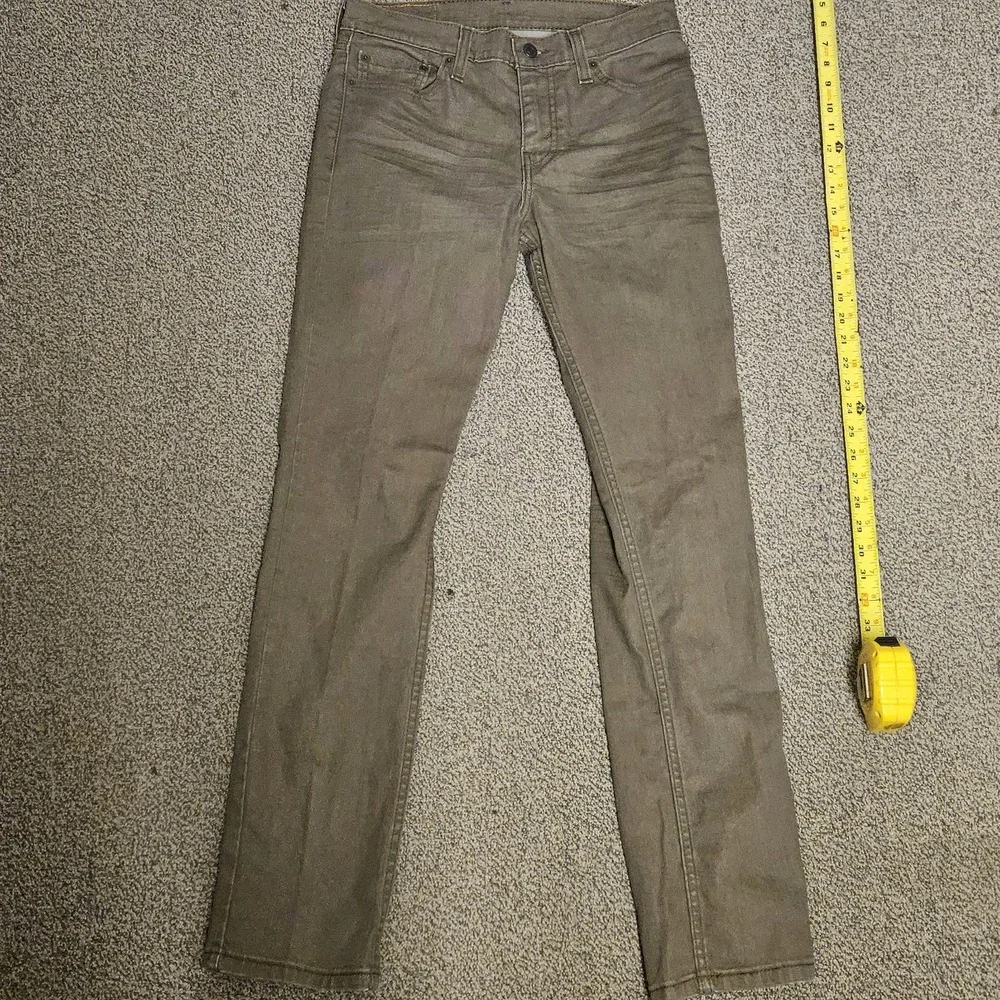 Levi's 511 Jeans‎ Mens 30x32 Gray Workwear Normcore Straight Leg Denim Jeans